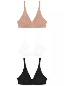 Треугольный бюстгальтер Next Triangle Bra, цвет nude/black/white