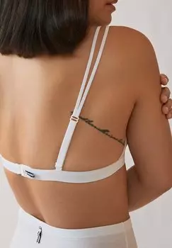 Треугольный бюстгальтер OSAAM ARMEDANGELS, белый