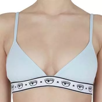 Треугольный бюстгальтер синего цвета Chiara Ferragni, бирюзовый