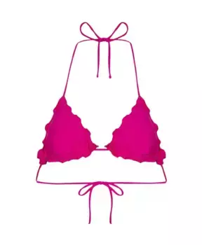 Треугольный бюстгальтер снизу вверх F**K, розовый