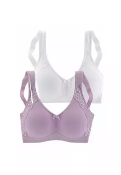 Треугольный бюстгальтер SOFT 2 PACK LASCANA, белый