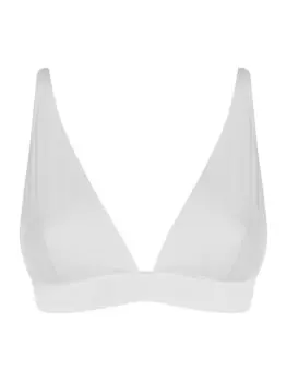 Треугольный бюстгальтер Wolford Triangle Bralette, жемчужно-белый