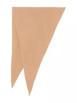 Треугольный кашемировый шарф TOTEME, коричневый