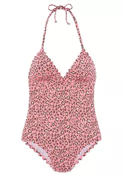 Треугольный купальник Lascana, розовый