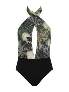 Треугольный купальник SUNFLAIR, зеленый