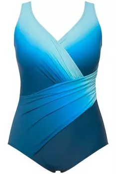Треугольный купальник Ulla Popken, цвет Blue/Light blue