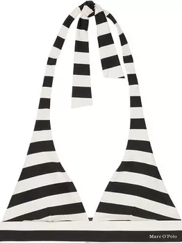 Треугольный лиф бикини с принтами по всей поверхности Marc O'Polo, черный