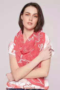 Треугольный шарф SOCCX, красный