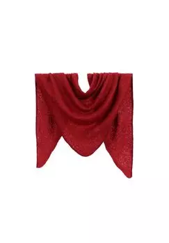 Треугольный шарф Zebro, цвет Dunkelrot One Size