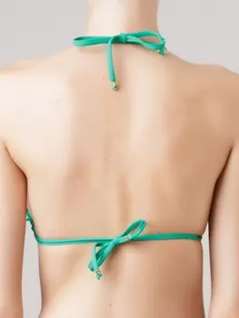 Треугольный топ бикини Amir Slama, зеленый