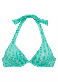 Треугольный топ бикини Elbsand, цвет Mint/Jade