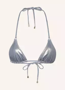 Треугольный топ бикини hajer Janthee Berlin, серебряный