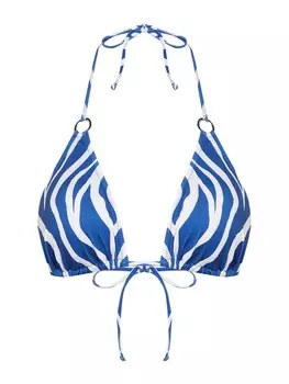 Треугольный топ бикини Trendyol, цвет Gentian