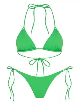 Треугольный верх бикини Let's Swim, зеленый