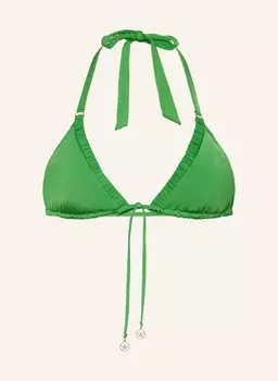 Треугольный верх бикини, мерцающий однотонный Watercult, зеленый