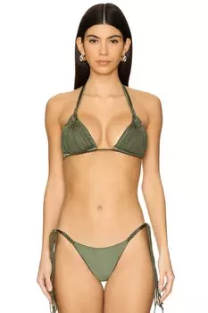 Треугольный верх бикини mila Pq, зеленый