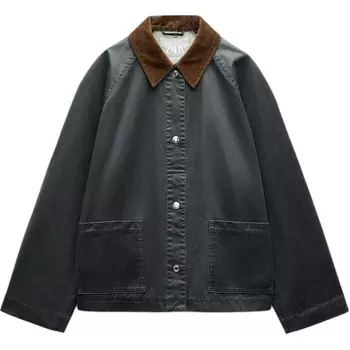 Trf Куртка женская Светло-хаки Zara