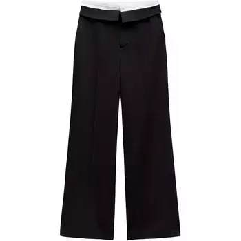 Trf Повседневные брюки женские черные Zara