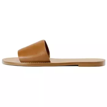 Trf Шлепанцы женские коричневые Zara