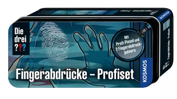 Три??? отпечатки пальцев профессиональный набор с профессиональной кистью и 2 порошками для снятия отпечатков пальцев Kosmos