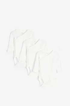 Три пары боди H&M, белый