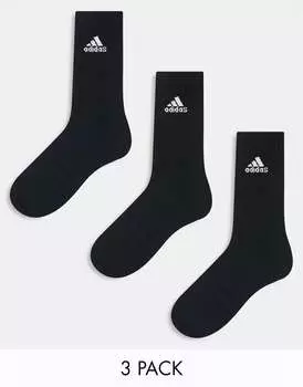 Три пары черных носков adidas Sportswear adidas performance