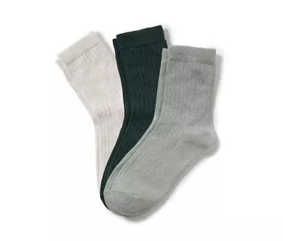 Три пары носков в рубчик Tchibo