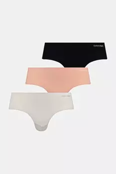 Три пары стрингов Calvin Klein Underwear, черный