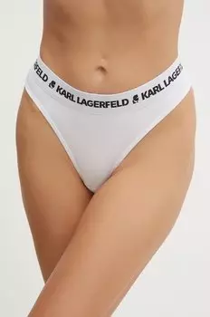 Три пары стрингов Karl Lagerfeld, черный