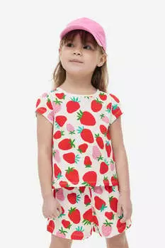 Три пары топов из джерси H&M, красный