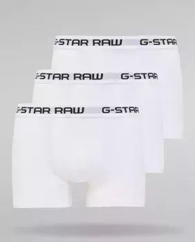 Три упаковки мягких и эластичных белых трусов G-Star Raw, белый