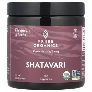 Tribe Organics, Шатавари, 1000 мг, 120 капсул (500 мг в каждой капсуле)