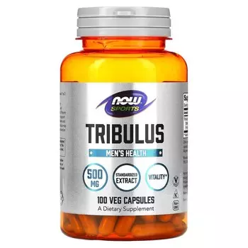 Трибулус NOW Foods Sports, 500 мг, 100 растительных капсул