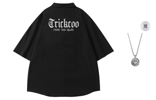 TRICKCOO Рубашка унисекс, Черный