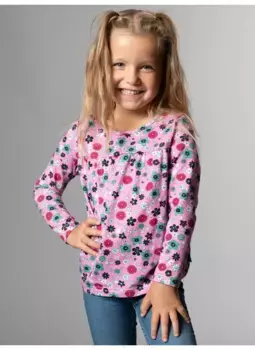Trigema с длинным рукавом "Рубашка с длинным рукавом TRIGEMA с цветочным узором", цвет Candy