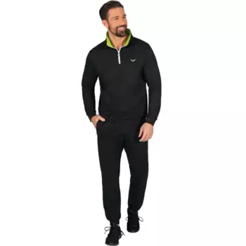 Trigema Sweater "Мужской спортивный костюм TRIGEMA в спортивном исполнении", черный
