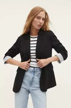 Трикотаж Блейзер Stradivarius, черный