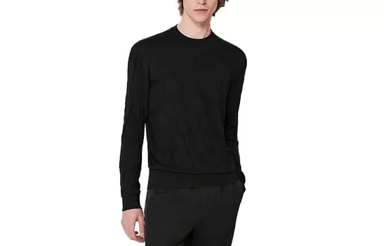 Трикотаж мужской черный Hermes, черный