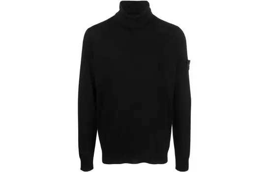 Трикотаж мужской черный Stone Island, черный