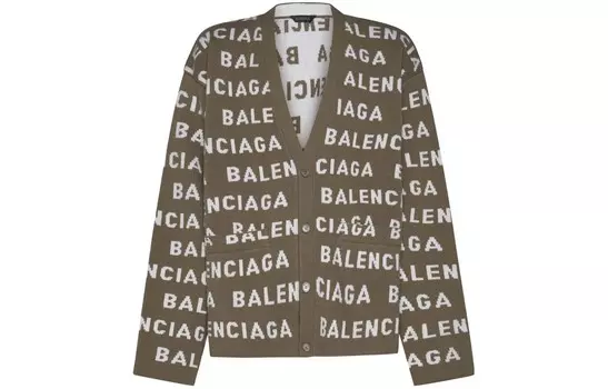 Трикотаж мужской хаки Balenciaga, хаки