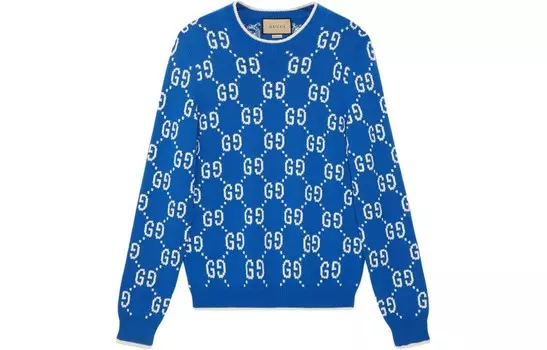 Трикотаж мужской кобальтово-синий Gucci, синий
