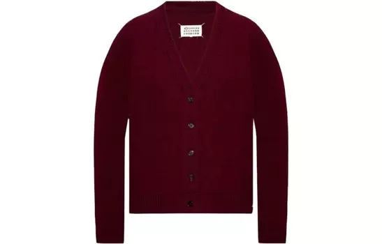 Трикотаж мужской красно-коричневый Maison Margiela, коричневый