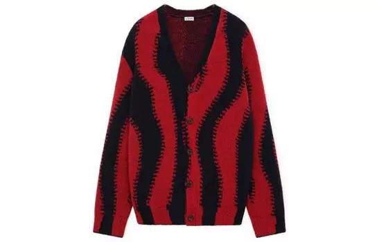 Трикотаж мужской красновато-синий Loewe, красный/синий