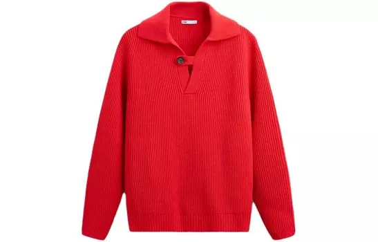 Трикотаж мужской красный Zara, красный