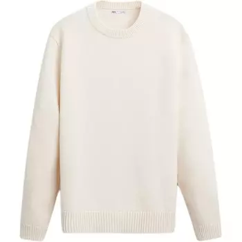 Трикотаж мужской матовый белый Zara, белый