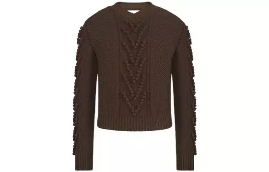 Трикотаж мужской Оливково-коричневый Bottega Veneta, коричневый