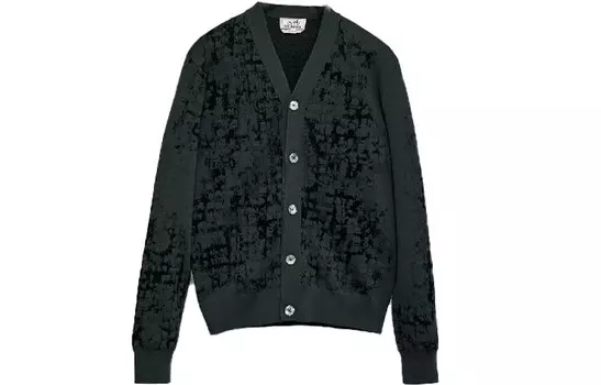 Трикотаж мужской Оливковый зеленый Hermes, оливково-зеленый