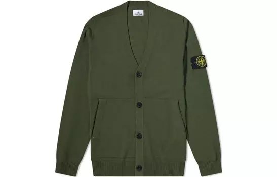 Трикотаж мужской Оливковый зеленый Stone Island, оливково-зеленый