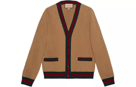 Трикотаж мужской верблюжий Gucci, коричневый