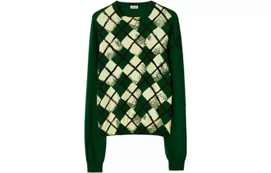 Трикотаж мужской зеленый Burberry, зеленый
